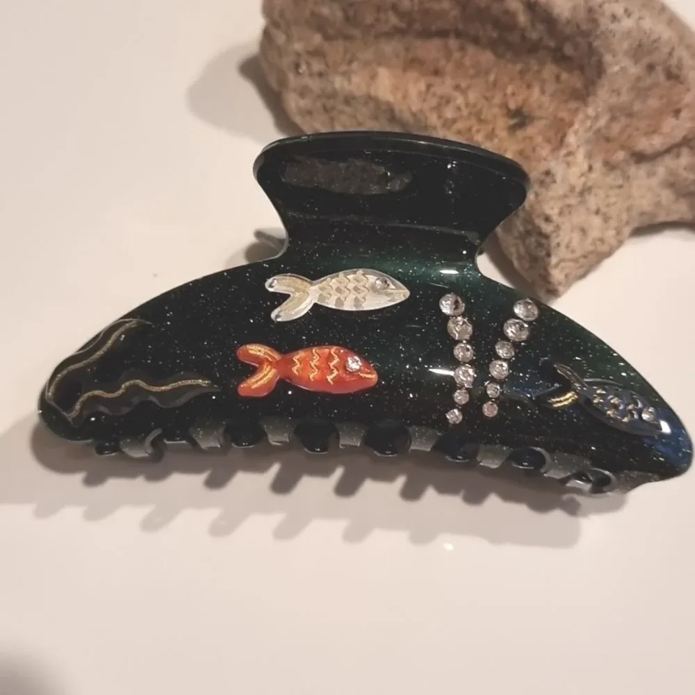 Fish hair clip claw Sea Life | NWOT - Picture 1 of 6